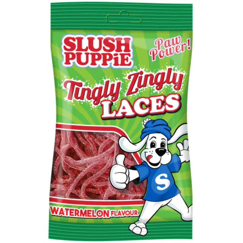 Slush Puppie Tingly Zingly Laces Watermelon 120g
