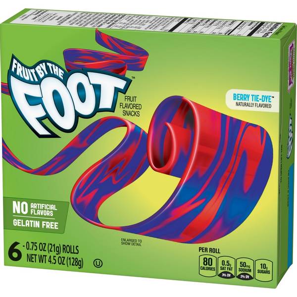 Fruit By The Foot Berry Tie-Dye 6 Rolls 128g