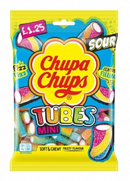 Chupa Chups Mini Sour Tubes 120g