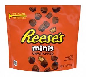Hovedbilde Reese's Minis Peanut Butter Cups Unwrapped 215g