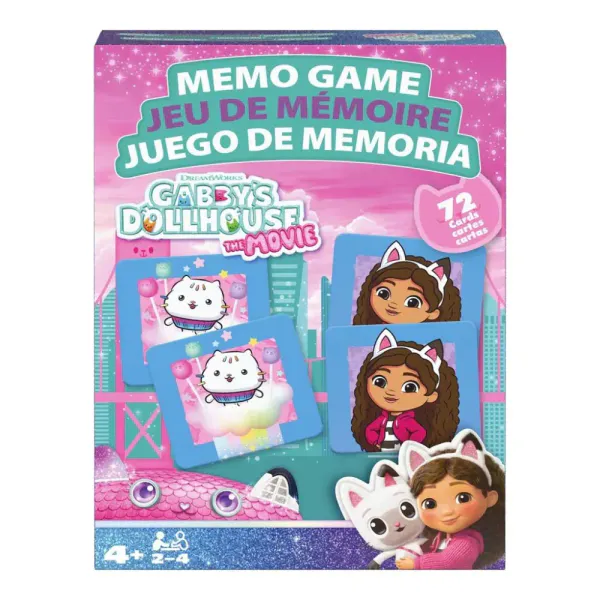 Gabbys Dukkehus The Movie Memo Game 72 Kort
