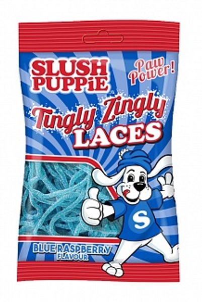 Slush Puppie Tingly Zingly Laces Blue Raspberry 120g