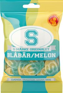 Hovedbilde S-Märke Blåbær/Melon 80g