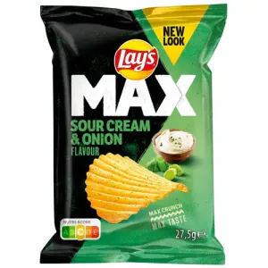 Hovedbilde Lays Chips Max Sour Cream & Onion 27,5g
