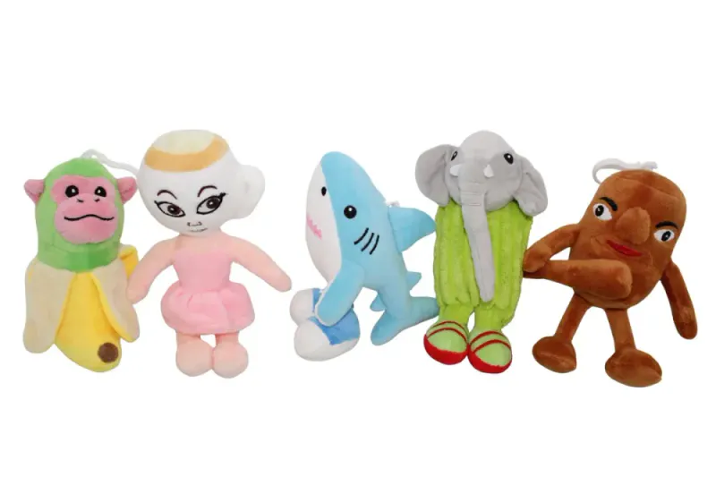 Brainrot Brain Rottiz Cappuccina Ballerina Plysj 15 cm Nøkkelring